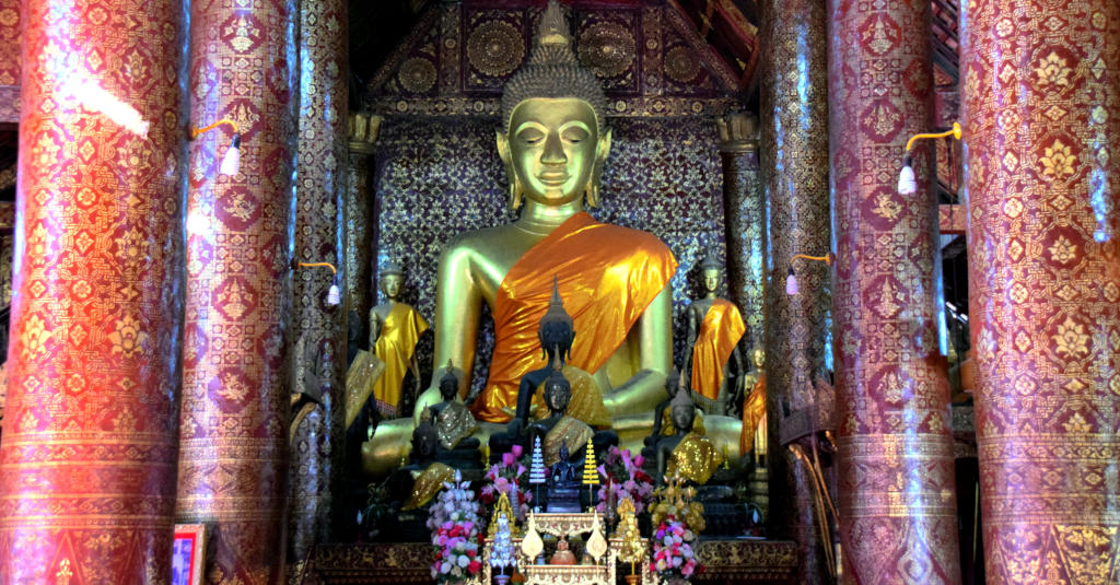 Statue de Bouddha à Luang Prabang au Laos.