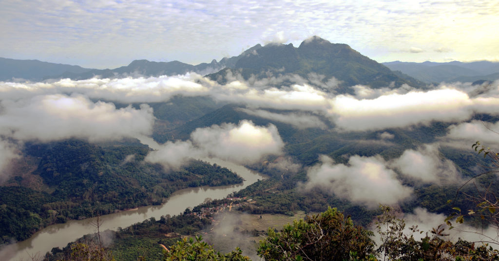 Paysage dans le Nord du Laos.
