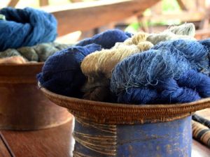 Voyage au Laos, couleur indigo
