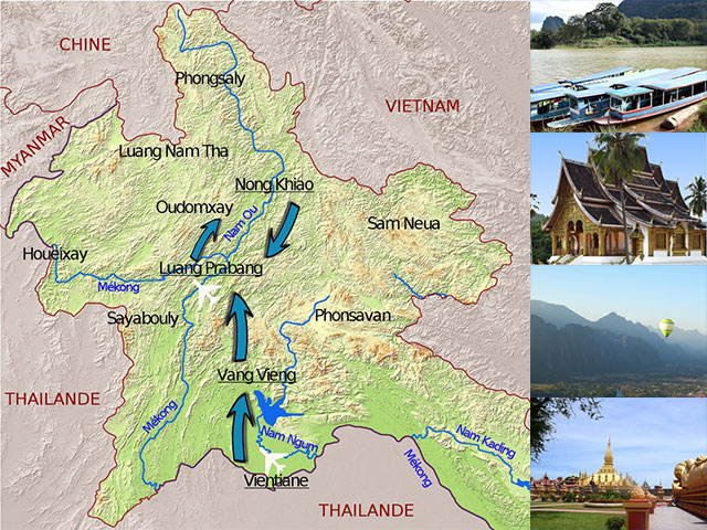 Itinéraire, voyage entre filles au Laos