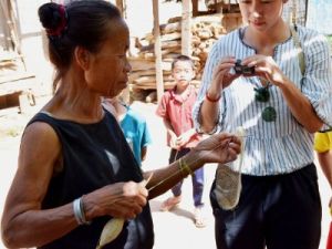 Voyage au Laos, tissage